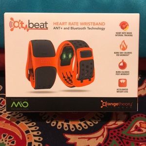 Orange Theory heart rate wristband!